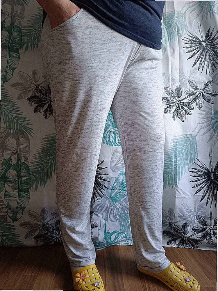 Damen-Jogginghose, Übergröße 54/6XL, hellgraue Farbe