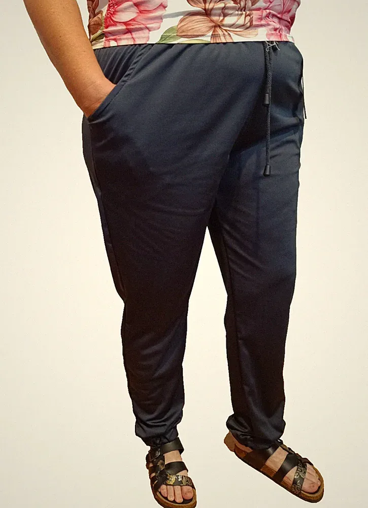 Damen-Jogginghose, Übergröße 60/9XL, anthrazitfarben