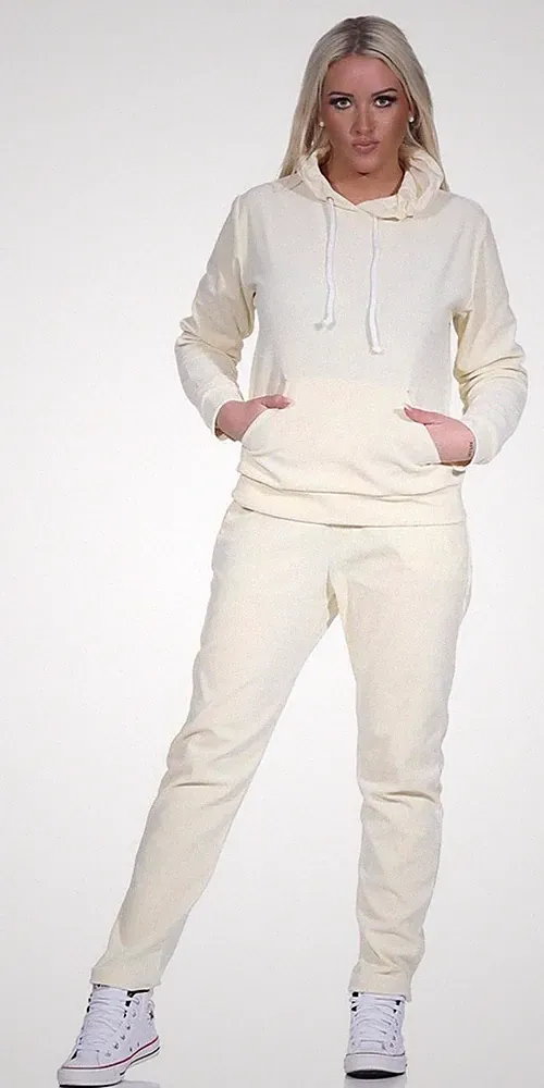 Damen Nicki Jogginganzug Freizeitanzug Kapuzenpullover; S M L XL 2XL