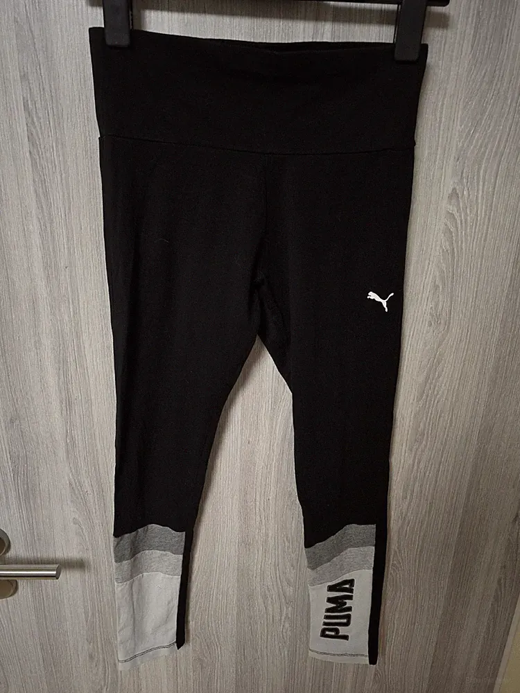 Damen Puma Leggings Gr. S/XS Sporthose Jogginghose schwarz