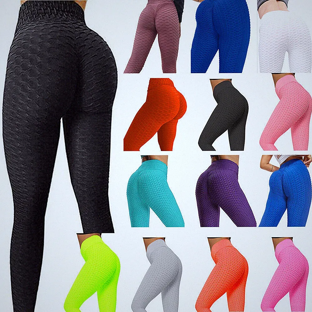 Damen Push Up Leggings Yoga Sport hose Fitness Jogginghose kurz Radler Laufhose