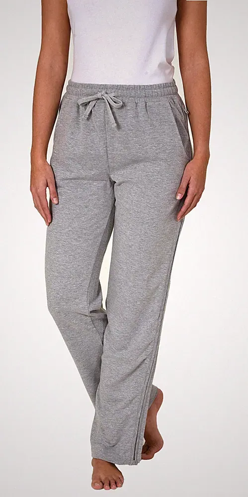 Damen Rehahose mit seitlichen Reißverschluß Jogginghose für Reha, Physio