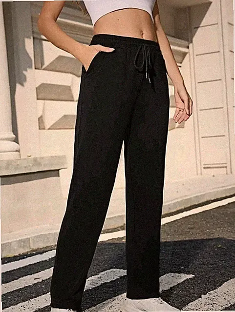damen Sport-Hose Winter Jogging-Hose Baumwolle Trainingshose.
