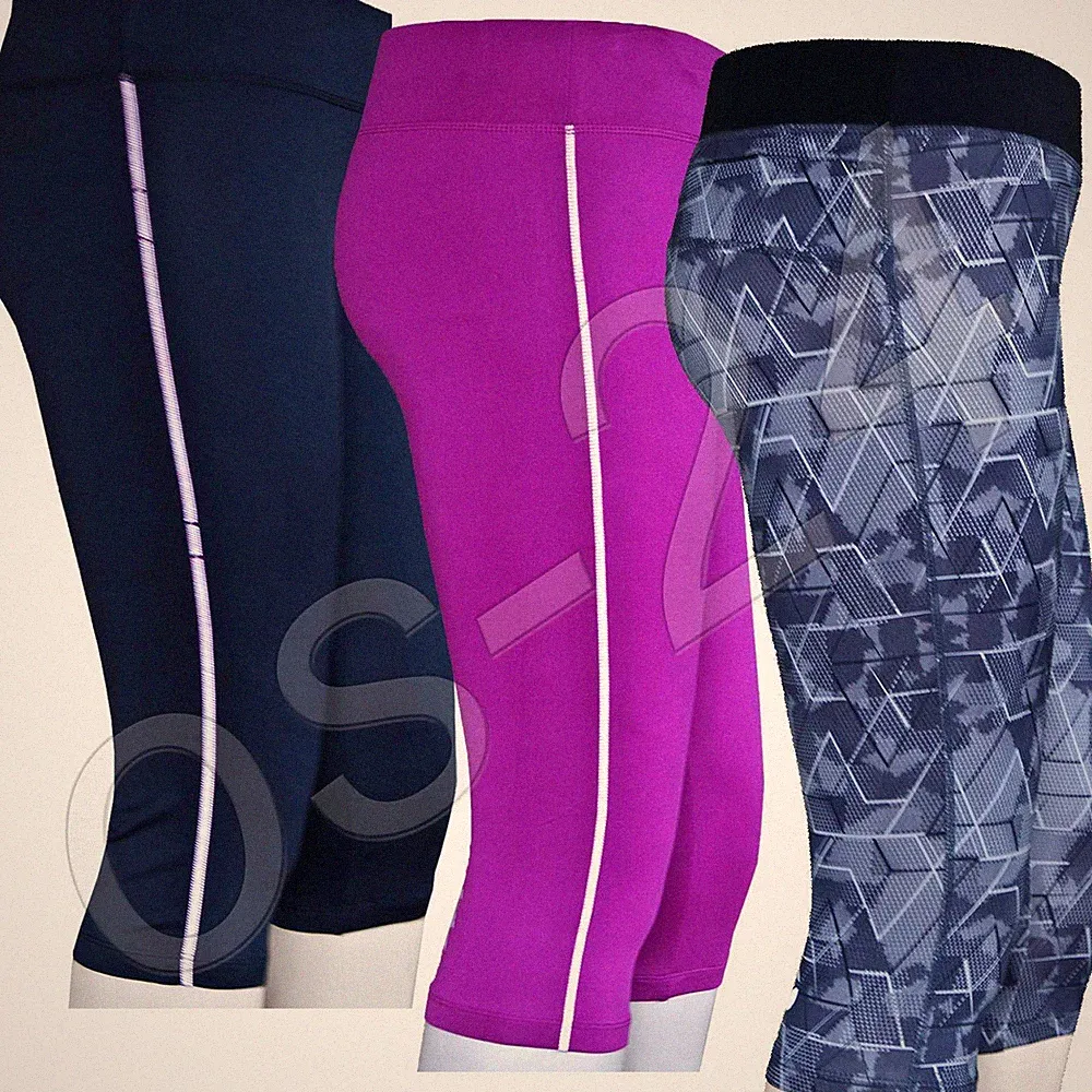 Damen Sporthose Capri Laufhose Jogginghose Fitnesshose Gr.S M L