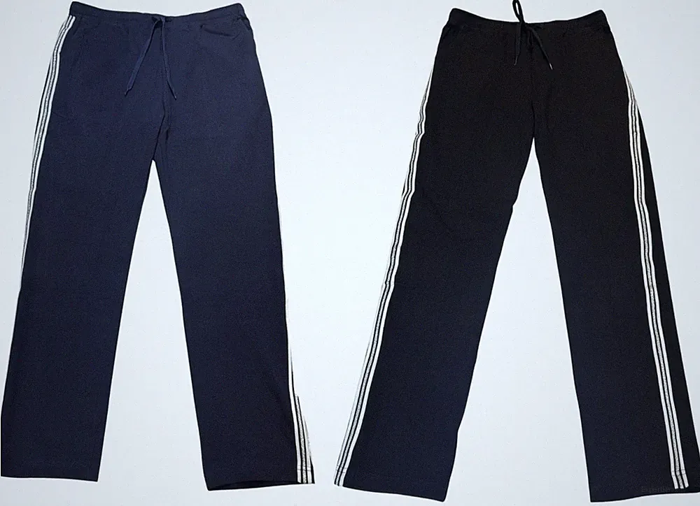 Damen Sporthose Jogginghose Seitestreifen Schwarz Blau Freizeit Hose bequem