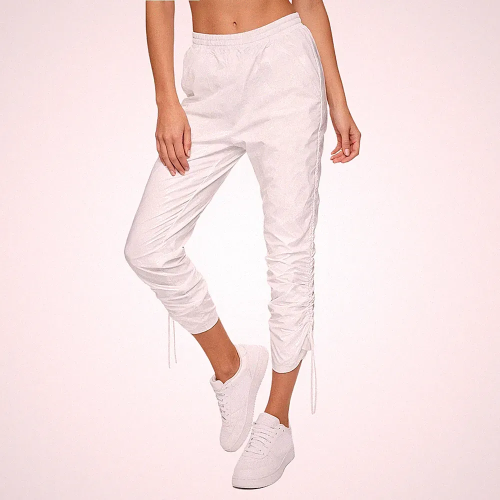 Damen Taschen Nylon Schweißhosen Alltags Skinny Glänzend Nachtwäsche Elastisch