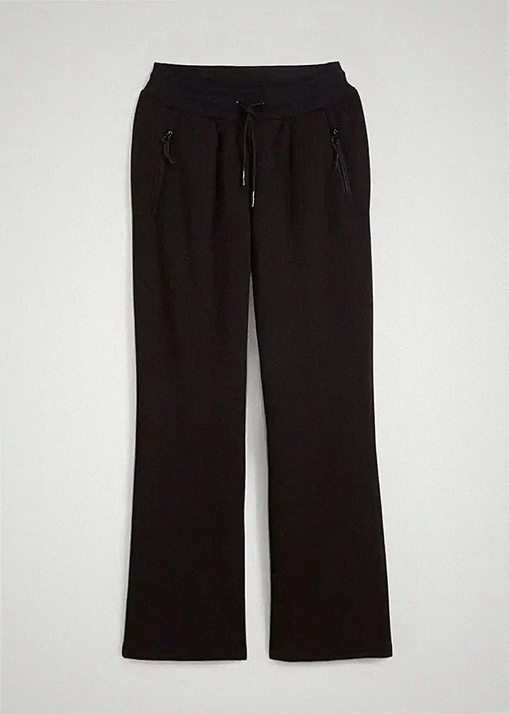 Damen Thermo Funktions Jogging-Hose Kuschelfleece-Futter Gr. 48/50 Schwarz Neu*