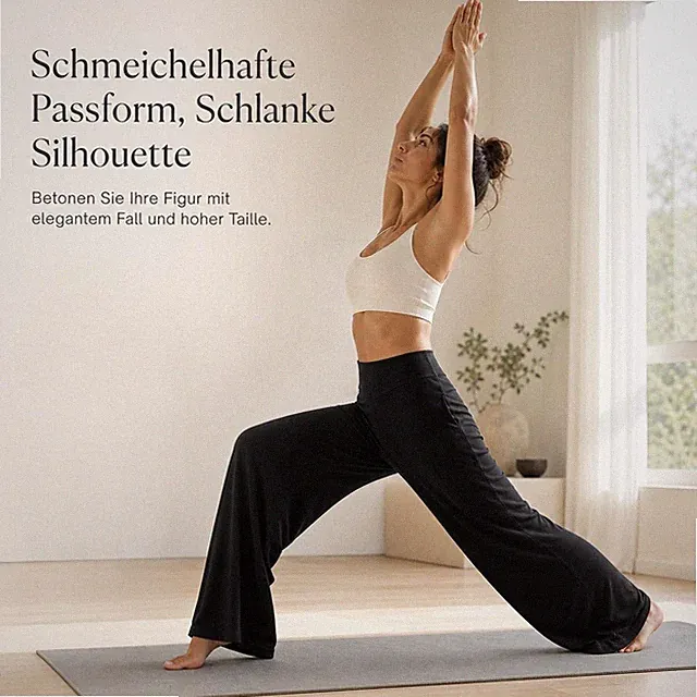 Damen Weite Beinhose Sport, Lockere Sporthose für Training, für Entspannung