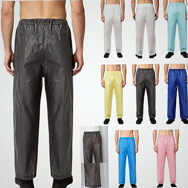 DE Erwachsener Unisex Regenhose Wasserdicht Lange Hosen Wanderhose Jogginghosen