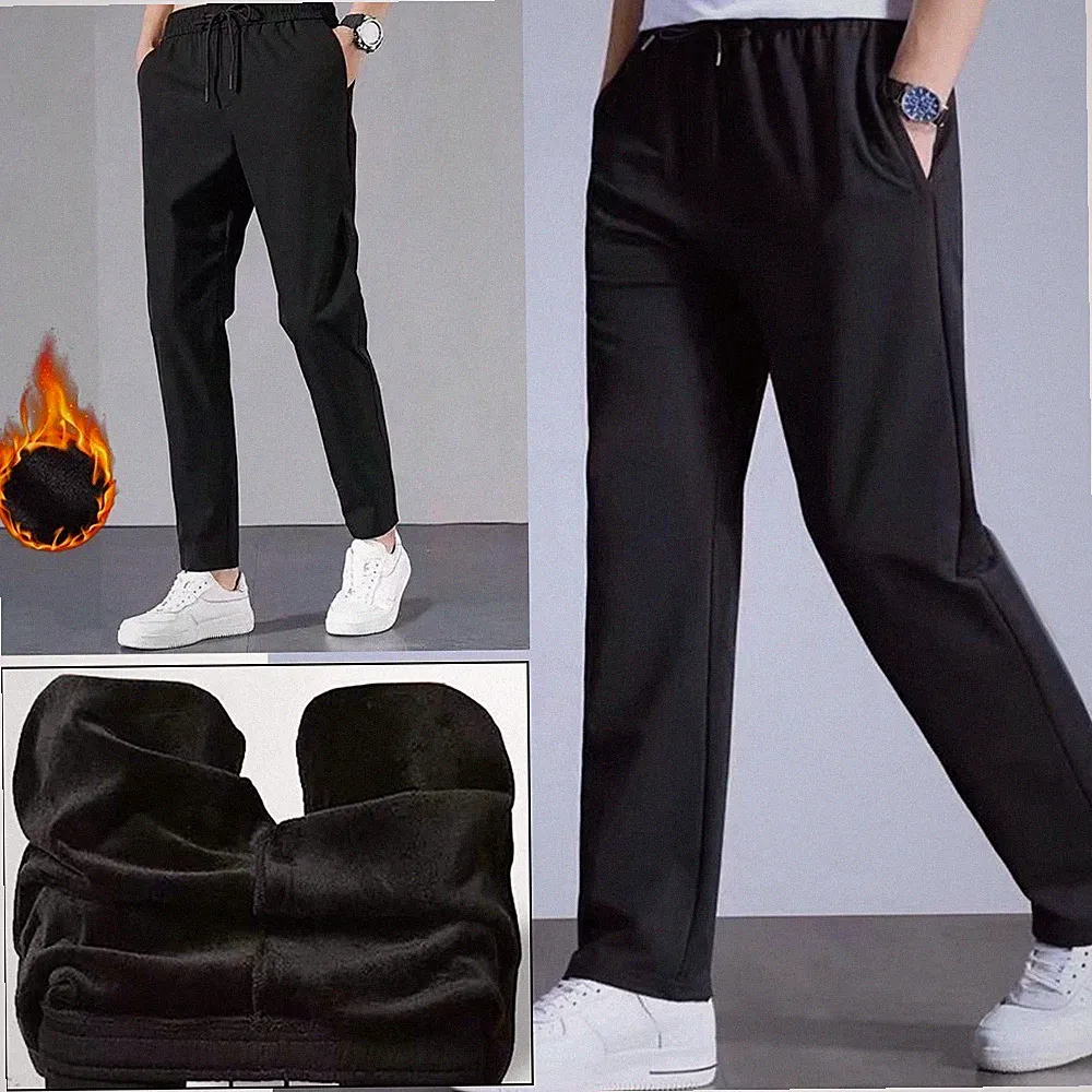 DE Herren Fleece Regular Sport-Hose Jogging-Hose Trainingshose Jogger Polyester