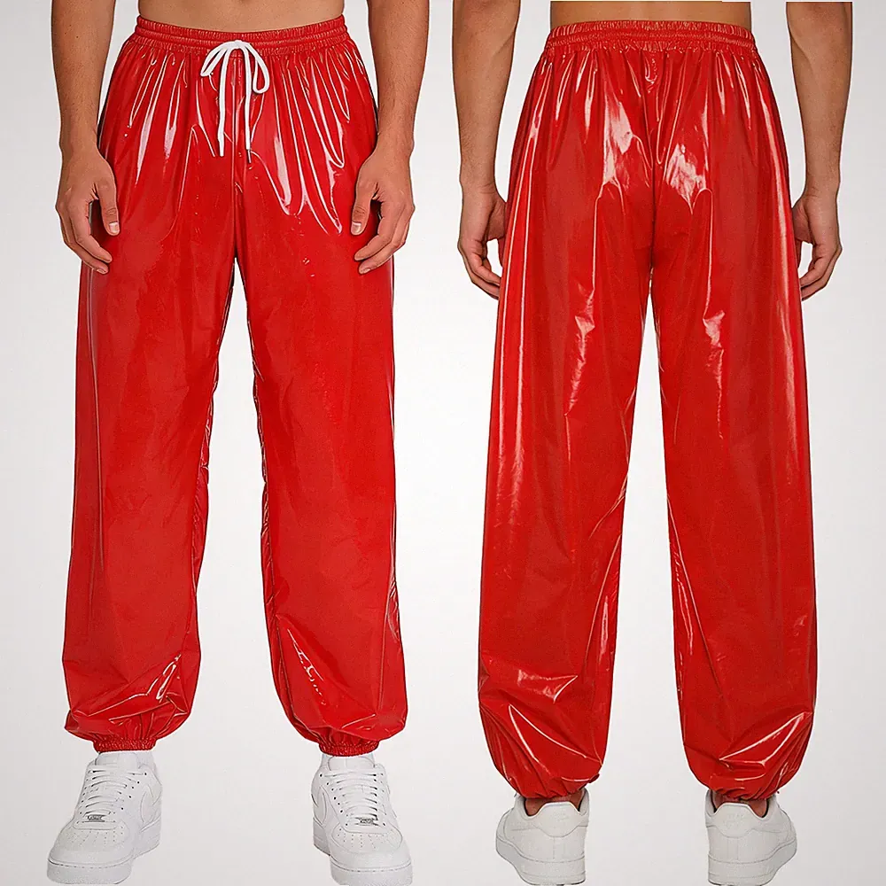 DE Herren Wasserdichte Hose Winddichte Cargo Jogginghose Haremhosen Regenhosen