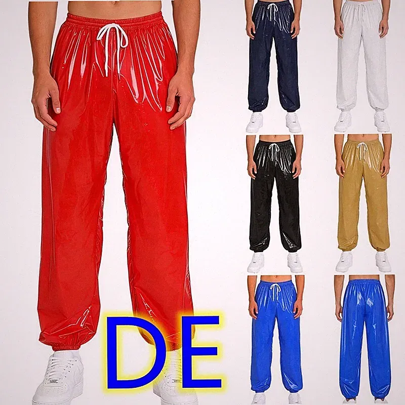 DE Herren Wasserdichte Hose Winddichte Cargo Jogginghose Haremhosen Regenhosen