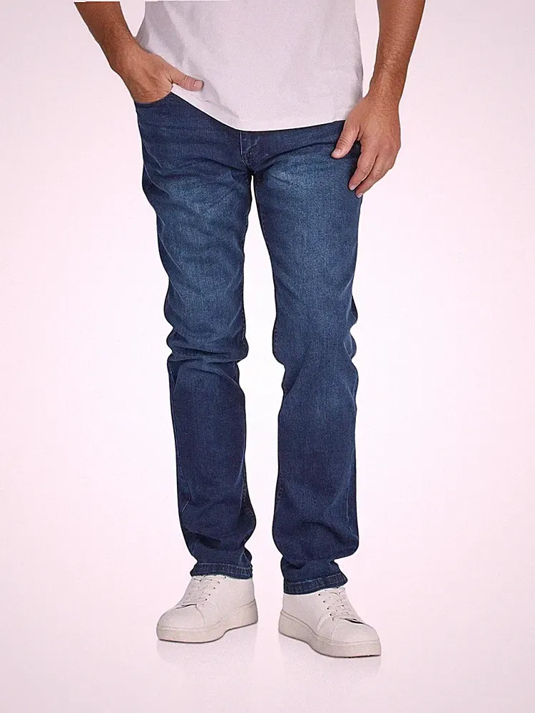 DENIMFY Jeans Herren Stretch Straight Fit DFMiro Jeanshose Baumwolle Denim