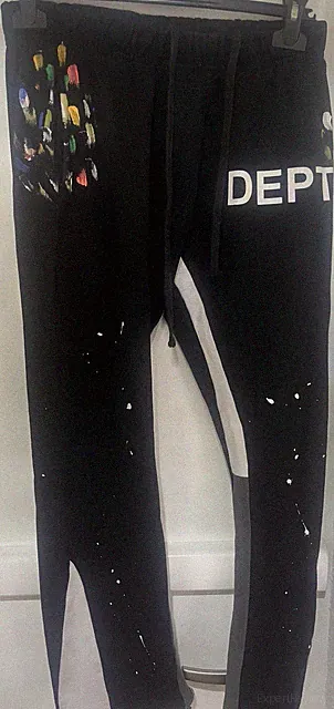 Dept Flared Jogginghose Herren M Schwarz Weiß