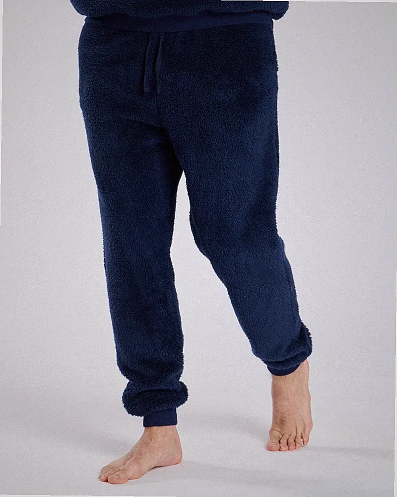 Dicke Sherpa Fleece Lounge Hose Herren weiche Jogginghose Jogging Hose Loungewear