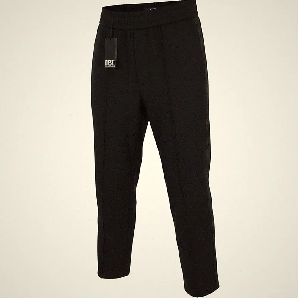 DIESEL Global-Out Herren Jogginghose M Schwarz Kordelzug Baumwolle