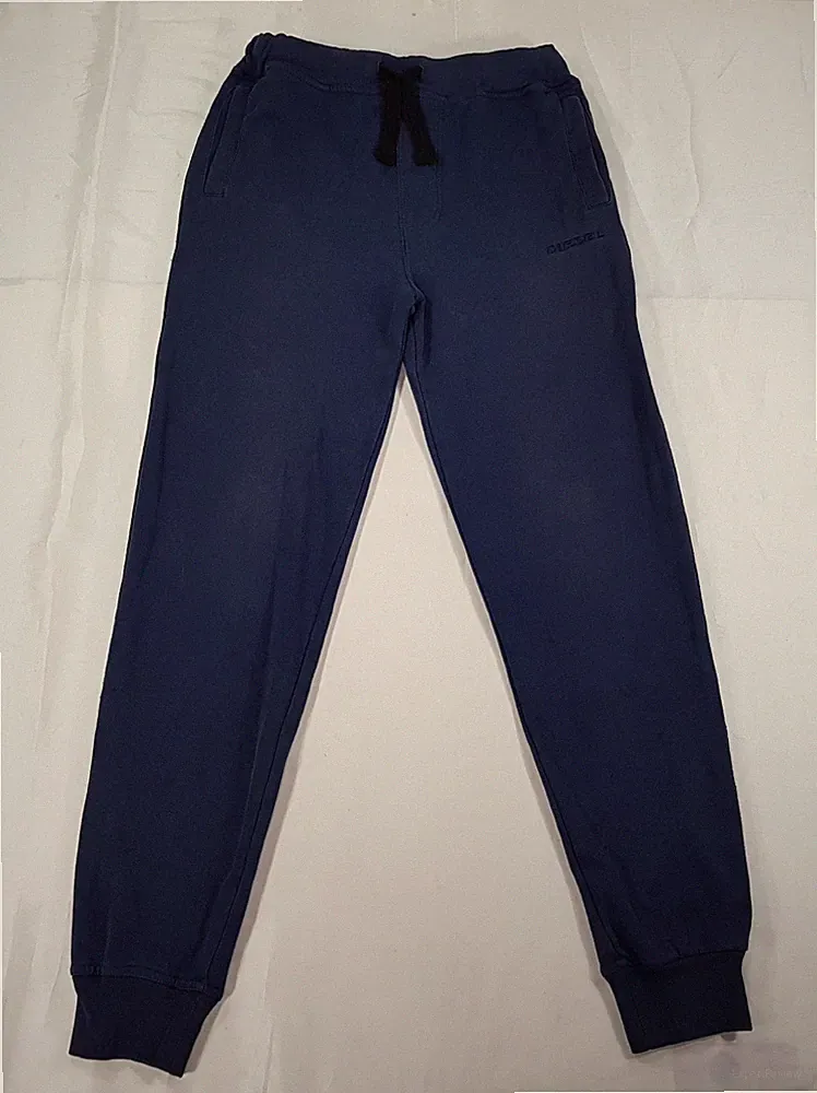 DIESEL GRÖSSE S W28-33" L28 HERREN MARINEBLAU BAUMWOLLE JOGGINGHOSE TRAININGSANZUG SWEATPANTS