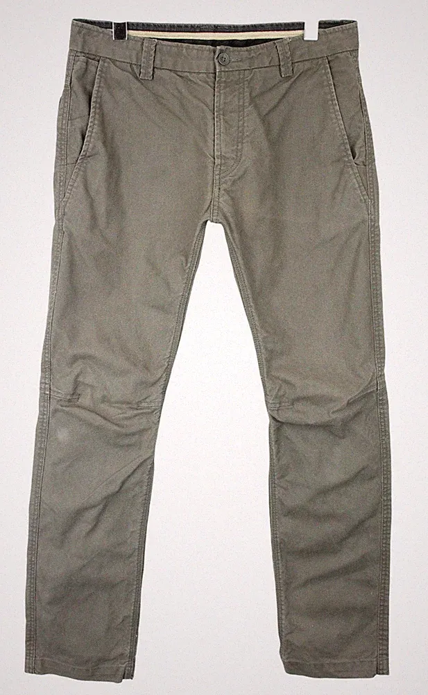 DIESEL Herren Chino Hosen W31 Mit Taschen Slim Fit Mit Reißverschluss Grau