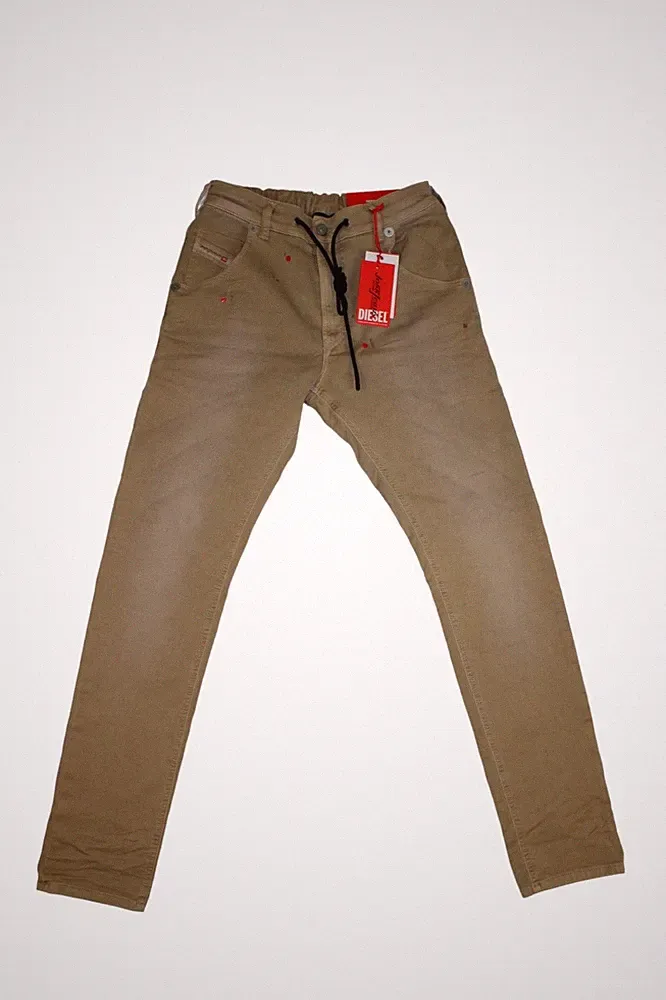 Diesel Herren Jogginghose - D-Krooley-E-NE Joggjeans - A00088 - beige - W28 L32