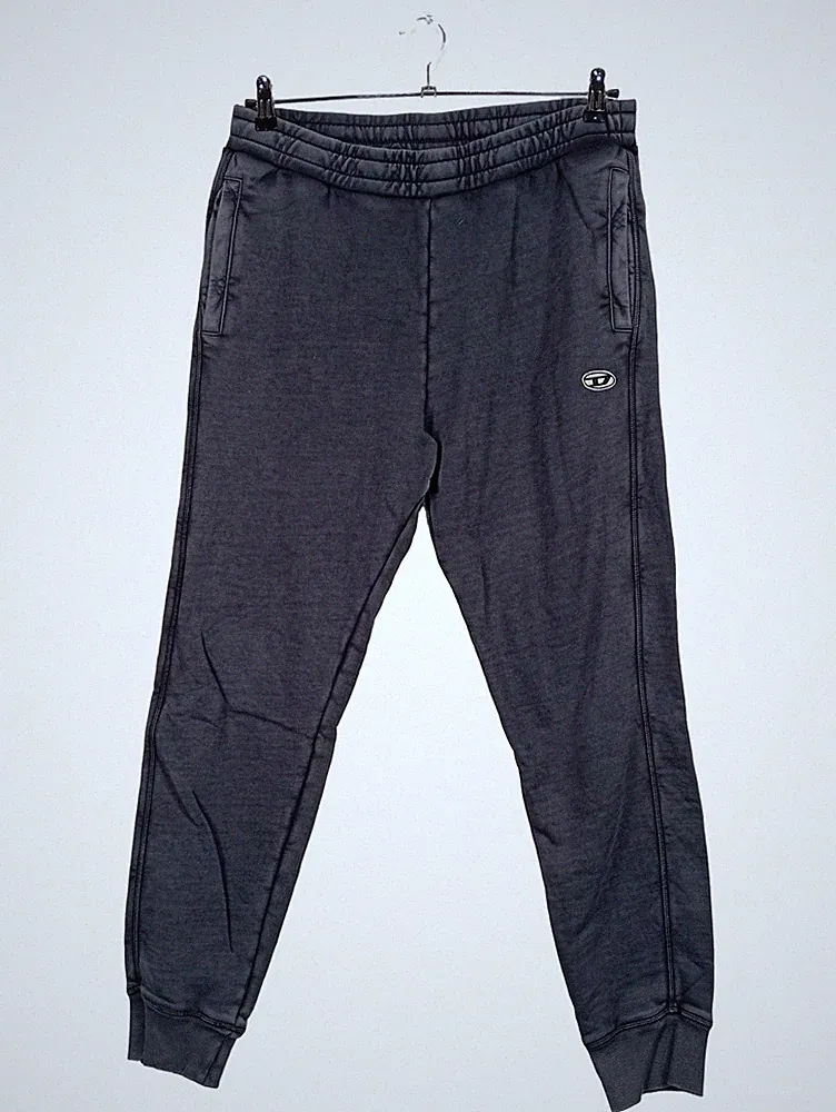 Diesel Jogginghose Herren Sweatpants Grau Gr. L Baumwolle Sportlich