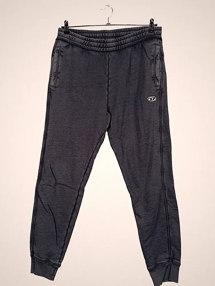 Diesel Jogginghose Herren Sweatpants Grau Gr. L Baumwolle Sportlich