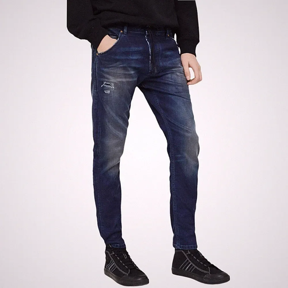 DIESEL KROOLEY 069GZ Herren Denim Jogg Jeans Slim Fit Freizeit Relax Jogginghose