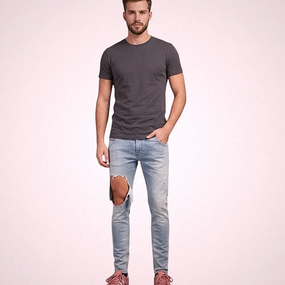 DIESEL KROOLEY T 087AB Herren Denim Jogginghose Jogg Jeans Stretch Slim Fit...
