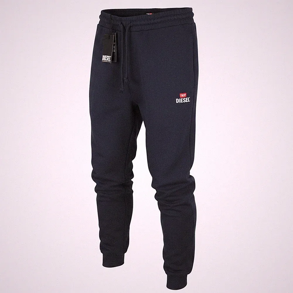 Diesel P-Tary New D Logo Herren Jogginghose 2XL Dunkelblau Kordelzug