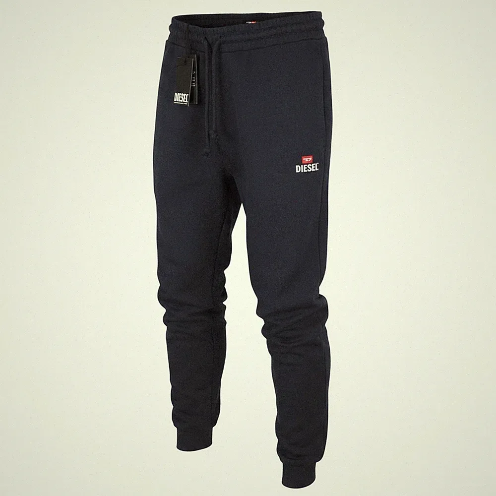 DIESEL P-Tary New D Logo Herren Jogginghose L Dunkelblau Kordelzug
