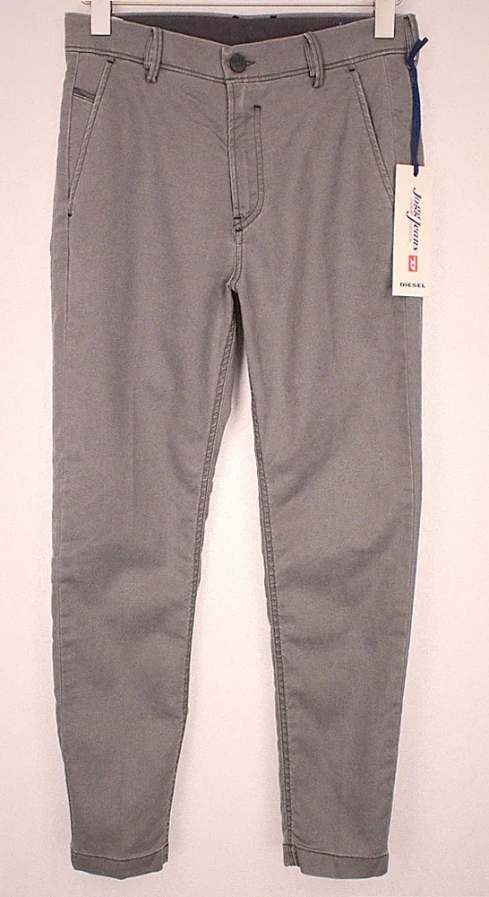 DIESEL Slim-Chino-M-NE 0685E Herren Chinohose W28 Sweat Grau Slim Fit