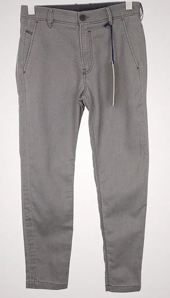 DIESEL Slim-Chino-M-NE 0685E Herrenhose W28 Grau Slim Stretch Jogg Sweat