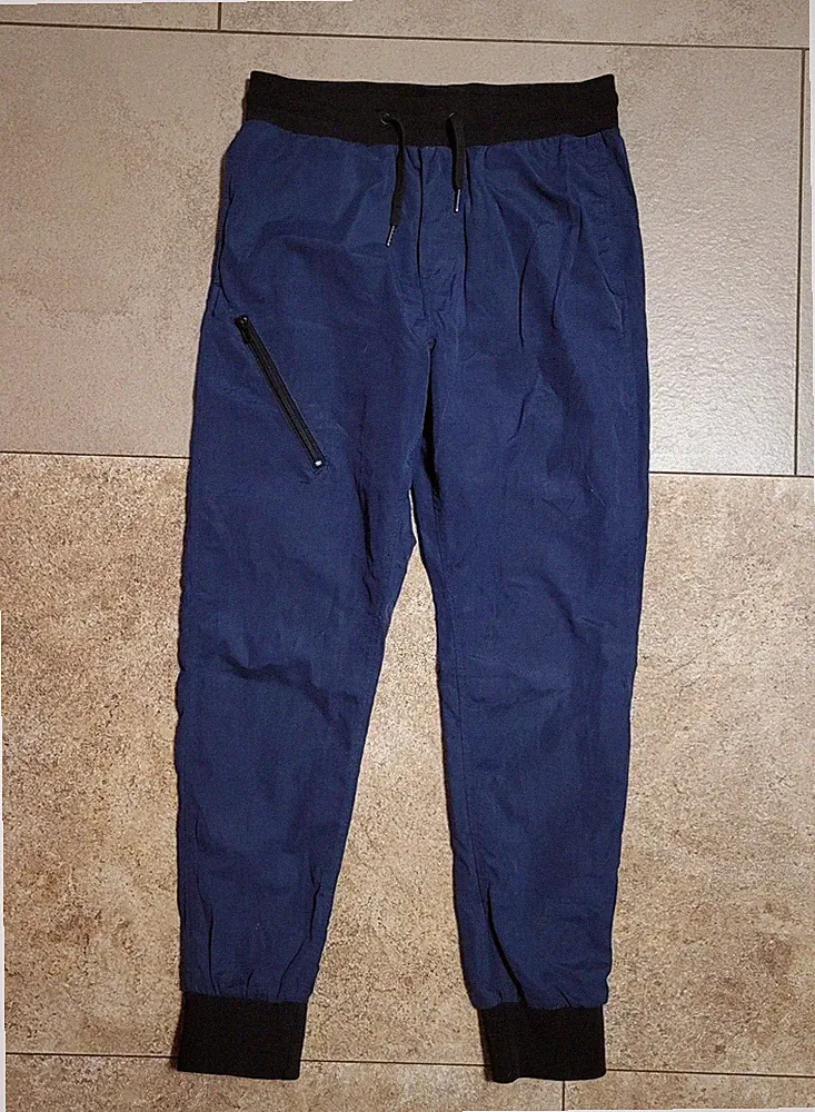 DIVIDED Herren Damen Jogging Hosen blau Stretchbund Gr. 30