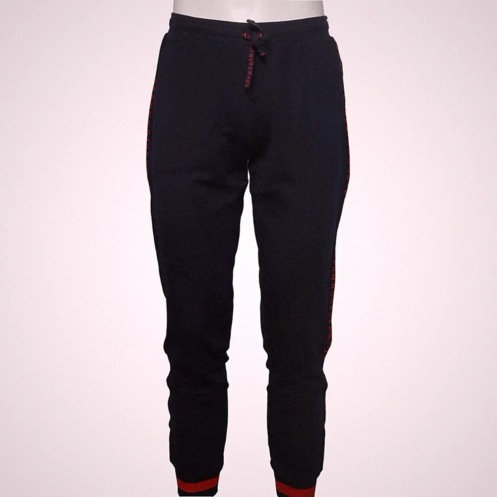 DKNY, Jogginghose, Größe: M, Blau/Rot, Gepunktet, Herren #eS9