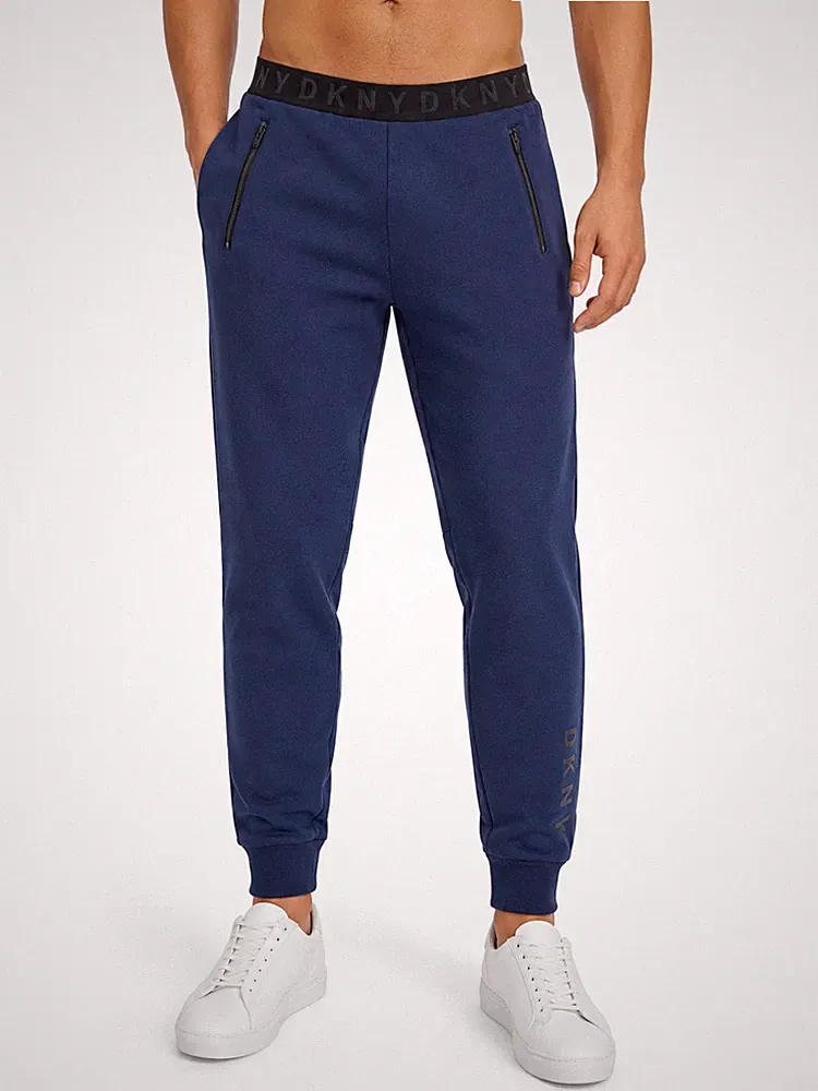 DKNY Jungen Navy Jogginghose Gummibund Größe M Regular Pull-On