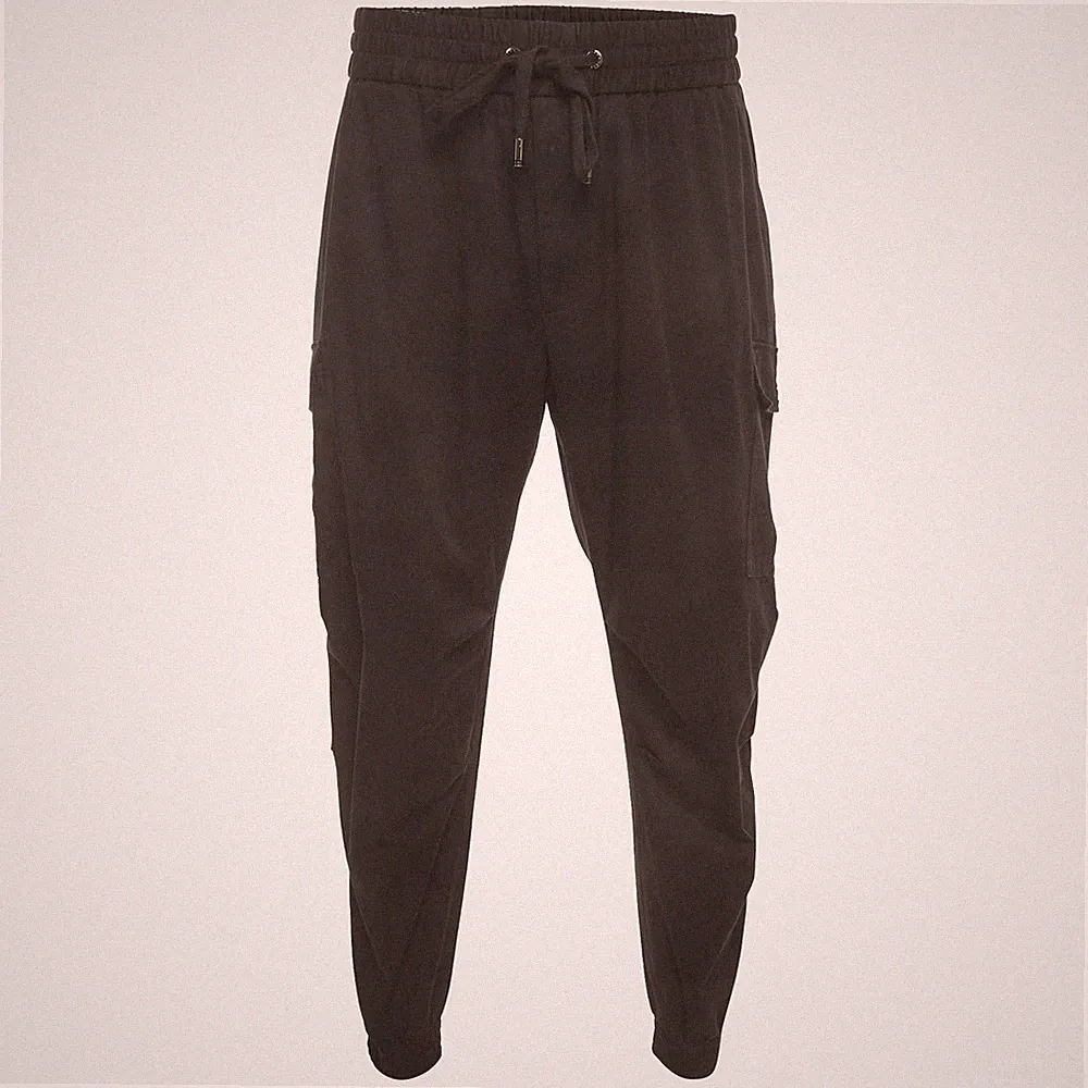 Dolce Gabbana Cargo-Jogginghose schwarz Stretch Baumwolle 4XL