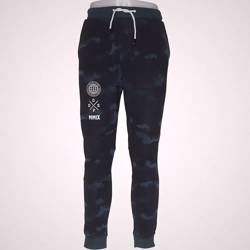 Dope, Jogginghose, Größe: L, Schwarz/Blau, Baumwolle/Polyester, Camouflage #y37