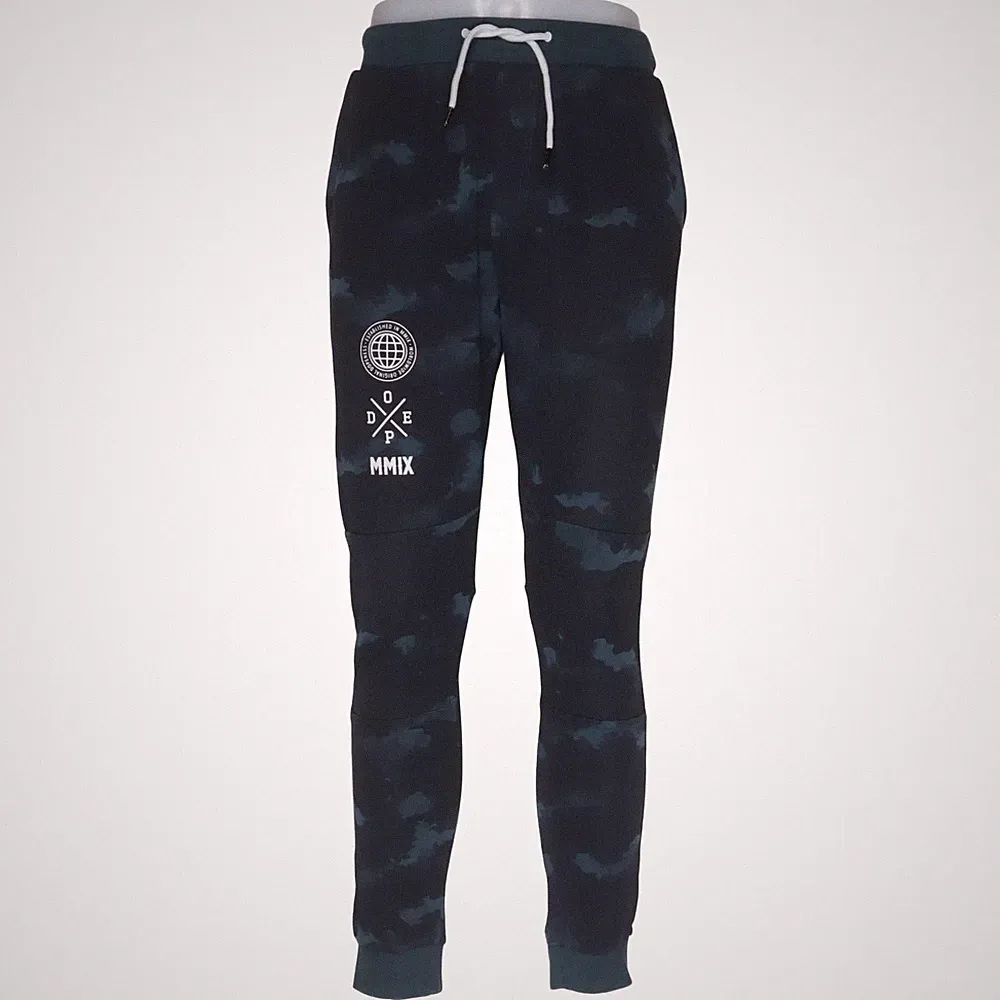 Dope, Jogginghose, Größe: L, Schwarz/Blau, Baumwolle/Polyester, Camouflage #y37