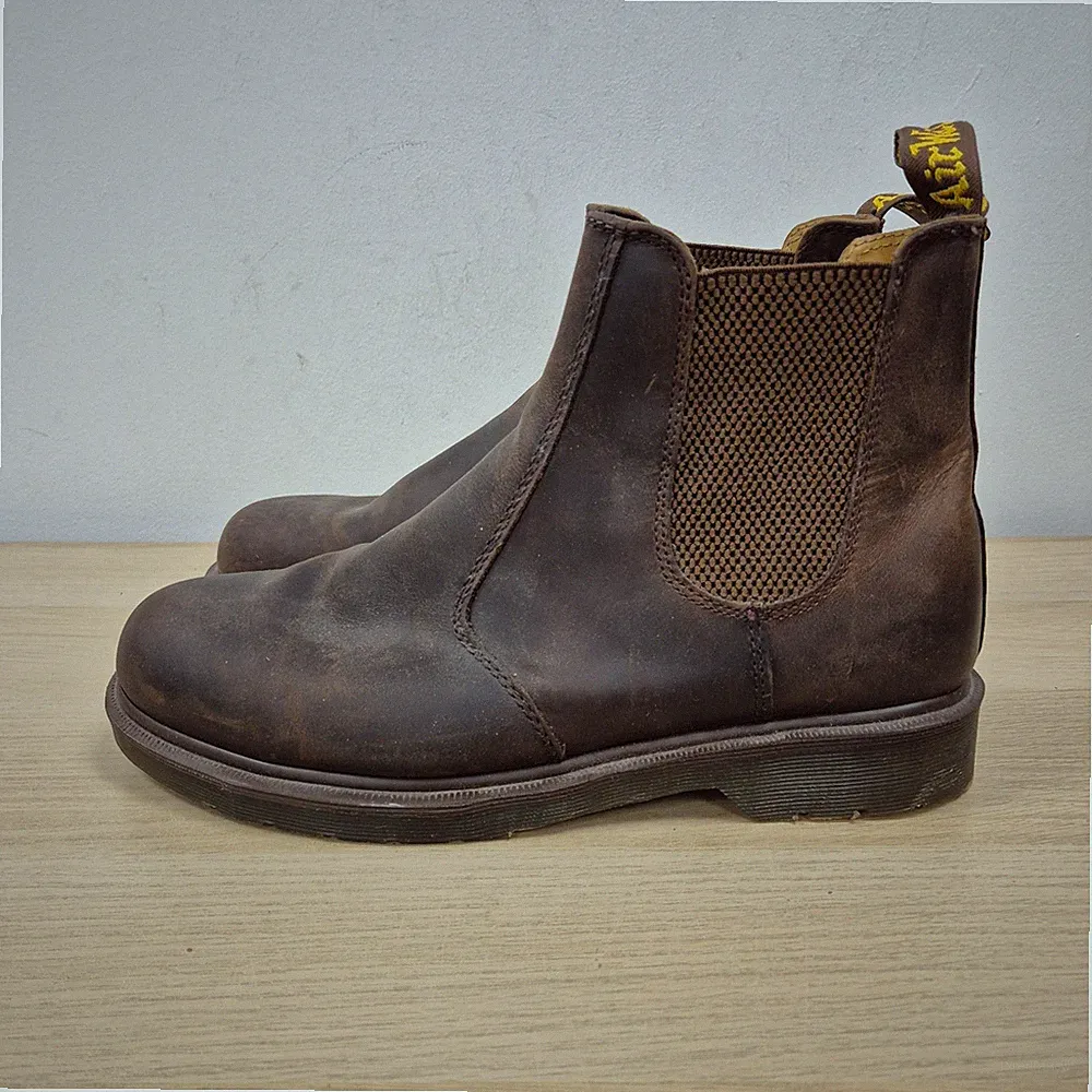 Dr Martens 2976 Chelsea Crazy Horse Gaucho Braun Leder Stiefelette Uk 10 Herren