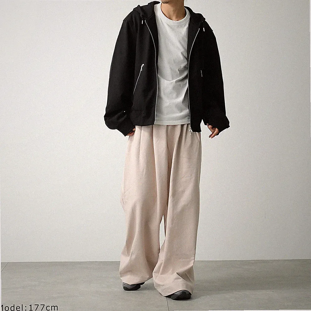 DRIES VAN NOTEN Jogginghose Herren Weite Hose Baumwolle Elfenbein nur Gr. S o...