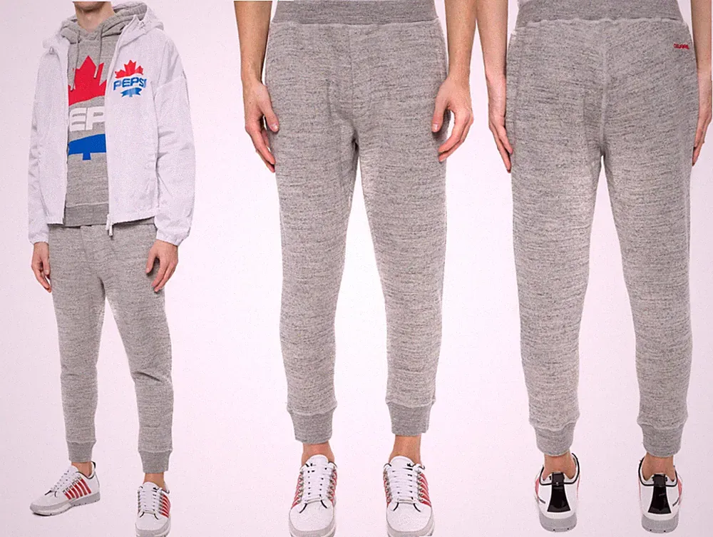 DSQUARED2 X PEPSI CAPSULE JOGGER PANTS JOGGING HOSE TROUSERS GREY XL