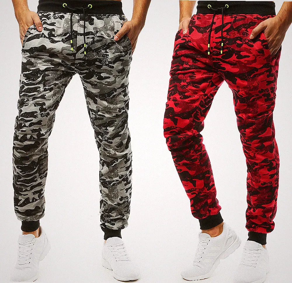 DSTREET Trainingshose Freizeithose Sporthose Camo Jogging Jogger Herren M L XL