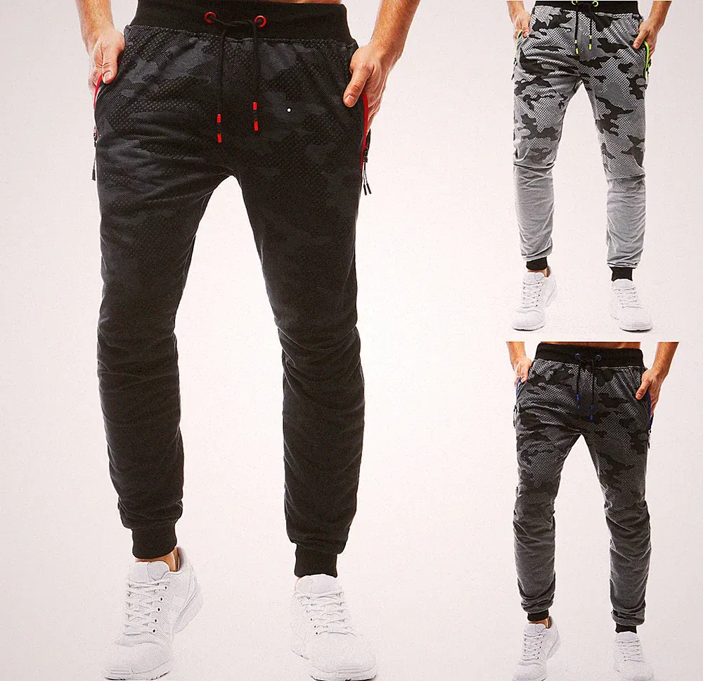 DSTREET Trainingshose Sporthose Jogging Freizeithose Camo Jogger Herren M-2XL