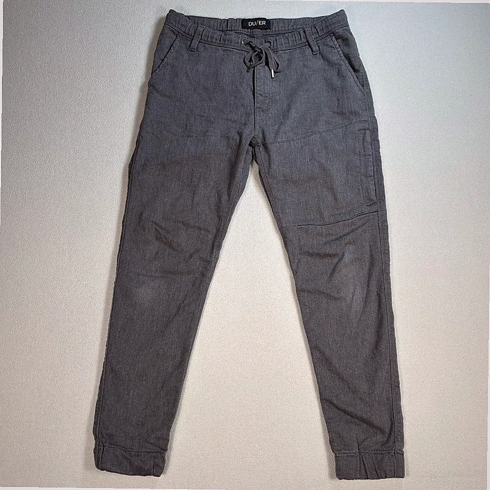 DU/ER Jogger Pants Men's 32x29 Gray N2X Slim Fit Tapered Stretch Utility Pocket