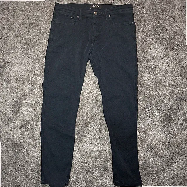 DU/ER N2X Slim Fit No Sweat Pants Mens 34x30 (36x28) Black Gorpcore Stretch