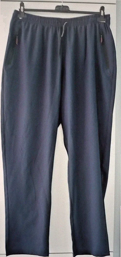 dunkelblaue leichte Sporthose Jogginghose Dehnbund mit Kordel -Lange Größe 44