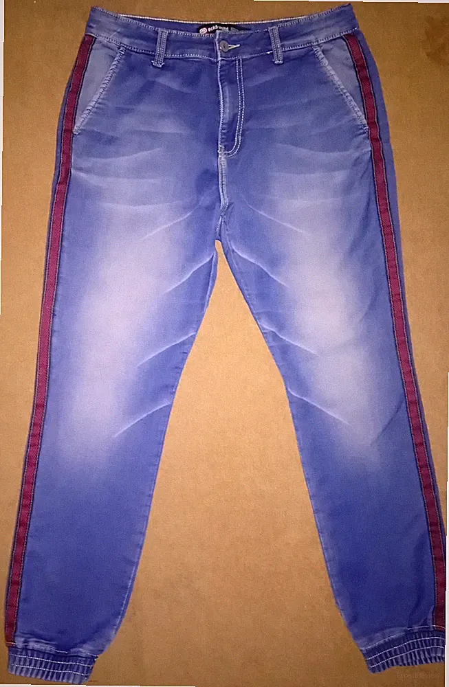Ecko Unltd Denim Div Raw 72 D2819 Herren Jogginghose Seitenstreifen Blau Jeans - W32/L30