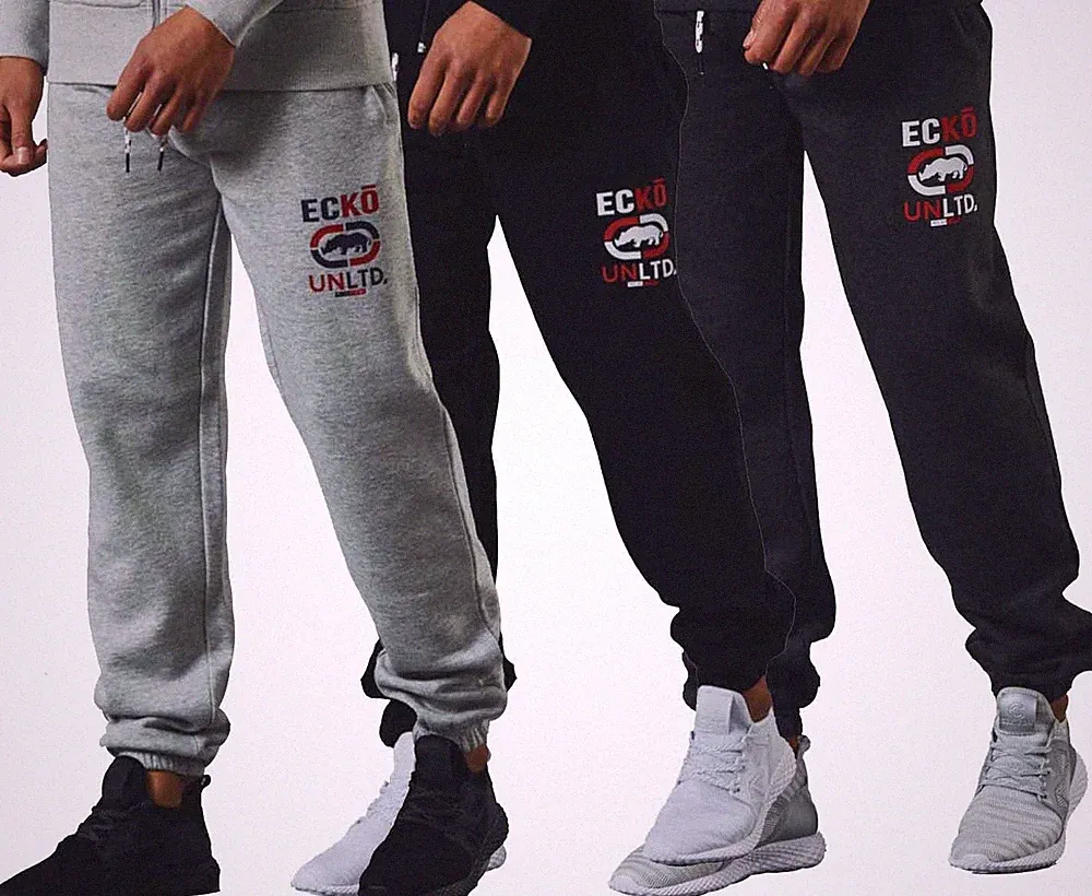 Ecko Unltd. Herren Vlies Jogginghose Goodwood Trainingshose Freizeit Jogginghose