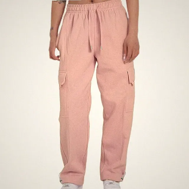Einfarbig Sporthose Jogger Fitness Trainingshose Wide Legs Sweatpants Herrenhose