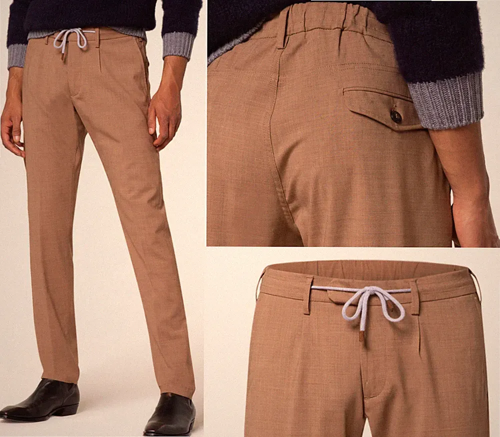 Eleventy Chino Jogging Style Lounge Pants Trousers Jogpants Hose Slim Fit New 31