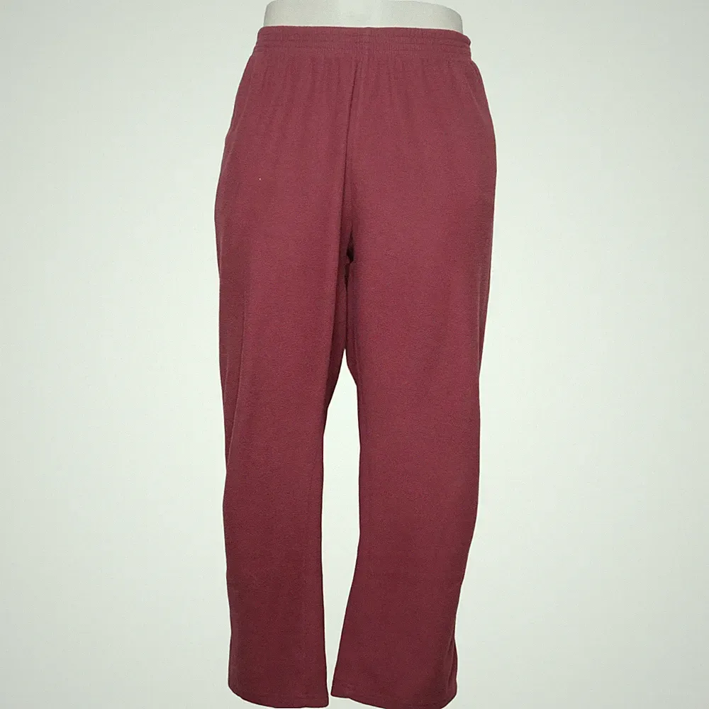 Elle Nor, Jogginghose, Größe: 48/50, Rot, Einfarbig, Fleece, Herren #i0E
